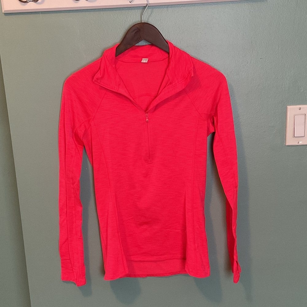 Under Armor Bright Pink Quarter-Zip Pullover